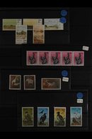 1973-1990 COMPREHENSIVE NHM COLLECTION Presented On A Pile Of 75+ Stock Cards, All Different Complete Sets, Includes 197 - Afrique Du Sud-Ouest (1923-1990)