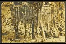 1912 Monochrome Picture Postcard Of "A Heathen Shrine" Sent To New York Franked Ed VII 1d Tied By Ogbomosho Southern Nig - Nigeria (...-1960)