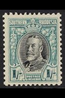 1931 1s Black And Greenish Blue, Perf 11½, Geo V, SG 23a, Very Fine Mint. For More Images, Please Visit Http://www.sanda - Zuid-Rhodesië (...-1964)