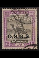 OFFICIALS 1903 10pi "OSGS", Variety "malformed O", SG O4a, Fine Used. For More Images, Please Visit Http://www.sandafayr - Soedan (...-1951)