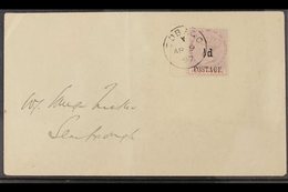 1897 (9 Apr) Cover Addressed Locally To Scarborough, Bearing 1896 ½d On 4d Lilac & Carmine Surcharge (SG 33) Marginal Ex - Trinidad En Tobago (...-1961)