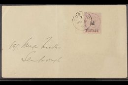 1897 (9 Apr) Cover Addressed Locally To Scarborough, Bearing 1896 ½d On 4d Lilac & Carmine Surcharge (SG 33) Marginal Ex - Trinité & Tobago (...-1961)