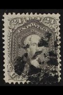 1862-66 24c Grey Lilac Washington (SG 74a, Scott 78a) Fine Used With Segmented Cork Cancel, Very Good Colour. For More I - Altri & Non Classificati