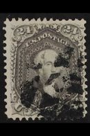 1862-66 24c Grey Lilac Washington (SG 74a, Scott 78a) Fine Used With Segmented Cork Cancel, Very Good Colour. For More I - Sonstige & Ohne Zuordnung