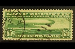 1930 AIR Graf Zeppelin 65c Green (Sc C13, SG A687) Very Fine Used. For More Images, Please Visit Http://www.sandafayre.c - Other & Unclassified