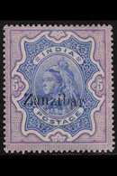 1895 5r Ultramarine And Violet, Overprinted "Zanzibar", SG 21, Very Fine Mint. For More Images, Please Visit Http://www. - Zanzibar (...-1963)