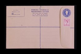 REGISTRATION ENVELOPE FORCES ISSUE 1959 1s0d Blue, Size H2, Huggins RPF 10, Uprated With 6d, Very Fine Mint. For More Im - Altri & Non Classificati