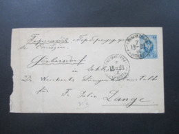 Rußland 1903 GA Umschlag Mit 2 Zusatzfrankaturen / Dreifarbenfrankatur Nach Görbersdorf (Schlesien) Lungenheilanstalt - Briefe U. Dokumente