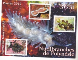 Polynésie Française BF 37/38 Crustacés Et Nudibranches Tirage 25 000 Neuf ** TB MNH Faciale 5 - Blocks & Sheetlets