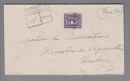 Kanada Tax. Brief 4 Cents Mit Portomarke - Postage Due