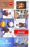 10 Télécartes - Prepaid Différentes  JAPON * COCA COLA (LOT A-3)  JAPAN * 10 DIFFERENT PHONECARDS * 10 VERSCHIEDENE TK - Alimentation