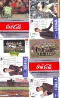 10 Télécartes - Prepaid Différentes  JAPON * COCA COLA (LOT A-15) JAPAN 10 DIFFERENT PHONECARDS * 10 VERSCHIEDENE TK - Alimentation