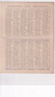 CALENDRIER   1916   POUR LA FRANCE VERSER  VOTRE OR - Tamaño Pequeño : 1901-20