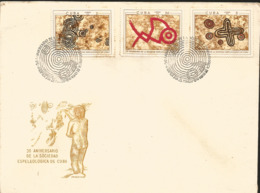 V) 1970 CARIBBEAN, SPELEOLOGICAL SOCIETY, 30TH ANNIVERSARY, CAVE NO. 1, PUNTA DEL ESTE, ISLE OF PINES,  CAVE NO. 2, PUNT - Storia Postale