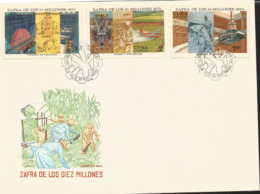 V) 1970 CARIBBEAN, PROJECTED SUGAR PRODUCTION, OVER 10 MILLION TONS, CANE-CRUSHING, SOWING AND CROP DUSTING, SUGAR WAREH - Lettres & Documents