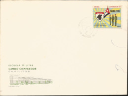 V) 1970 CARIBBEAN, CAMILO CIENFUEGOS MILITARY ACADEMY, WITH SLOGAN CANCELATION IN BLACK, FDC - Storia Postale