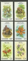 GHANA  1982  FLOWERS,ANIMALS  SET  MNH - Unclassified