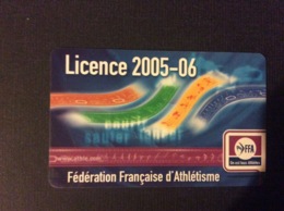 FEDERATION FRANÇAISE D’ATHLETISME  FFA  Licence 2005-06 - Athlétisme