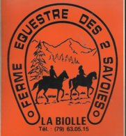 Autocollant - Ferme Equestre Des 2 Savoies - La Biolle - Stickers