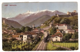 BELLINZONA - Bellinzone - TRAIN EN MARCHE - Carte Colorisée - Bellinzone