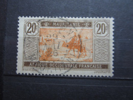 VEND BEAU TIMBRE DE MAURITANIE N° 23 , OBLITERATION " PORT-ETIENNE " !!! - Used Stamps