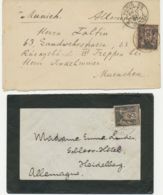 FRANKREICH 1887/00 Allegorie Handel U Frieden 25C (2x) EF Schwarz A Rot U Lilaro - 1877-1920: Semi Modern Period