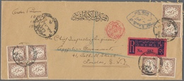 Ägypten: 1867 From, Interesting Lot With More Than 30 Covers And Hundreds Of Stamps, Comprising Firs - 1866-1914 Khedivato Di Egitto