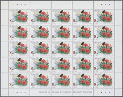 Angola: 2001, BELGICA (PLANTS), Complete Set Of Four In Sheets, In An Investment Lot Of 500 Sets Min - Angola