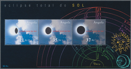 Angola: 2002, TOTAL SOLAR ECLIPSE Souvenir Sheet, Investment Lot Of 1000 Copies Mint Never Hinged (M - Angola