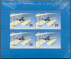 Angola: 2003, „100 YEARS FIRST ENGINE POWERED FLIGHT WRIGHT BROTHERS“ Miniature Sheet, Investment Lo - Angola