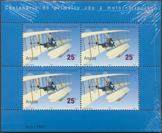 Angola: 2003, „100 YEARS FIRST ENGINE POWERED FLIGHT WRIGHT BROTHERS“ Miniature Sheet, Investment Lo - Angola