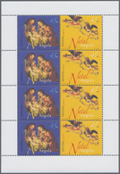 Angola: 2003, „CHRISTMAS “, Complete Set Of 4 In Miniature Sheets, In An Investment Lot Of 400 Sets - Angola