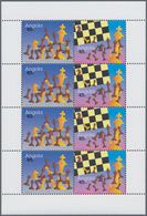 Angola: 2003, CHESS, Complete Set Of Two In An Investment Lot Of 400 Sets In Little Sheets With Four - Angola