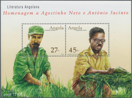 Angola: 2003, LITERATURE/WRITERS, Complete Set Of 2 In An Investment Lot Of 1000 Sets And 1000 Souve - Angola