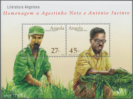 Angola: 2003, LITERATURE/WRITERS, Investment Lot Of 1000 Souvenir Sheets (Mi.no. Bl.105; Cat. Val. 5 - Angola