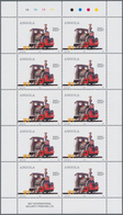 Angola: 2004, LOCOMOTIVES, Complete Set Of 3 In Miniature Sheets, In An Investment Lot Of 1000 Sets - Angola
