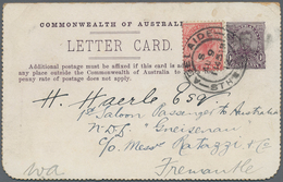 Australien - Ganzsachen: 1911/1913, LETTERCARDS: Unusual Group With 18 Pictorial Lettercards Incl. K - Ganzsachen