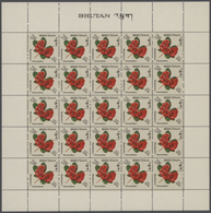 Bhutan: 1964/1993, Big Investment Accumulation Of Full Sheets, Part Sheets And Souvenir Sheets. Vary - Bhutan