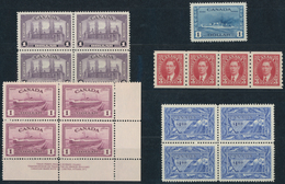 Kanada: 1937/1951, Small Lot With Five Sets Of Each Year Without The Airmail And Special Delivery St - Sammlungen