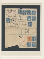 Chile: 1891/1900, Specialised Collection Of Apprx. 111 Covers/cards/uprated Stationeries, All Of The - Chile