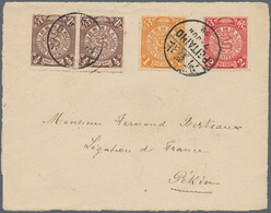 China: 1898, Coiling Dragons, Six Inland FRONT Covers Peitaiho-Peking (bisected Bilingual), Shanghai - 1912-1949 République