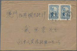 China - Volksrepublik: 1952/59, Covers (10) Mostly Old Currency And Single Franks, Inc. Used To Maca - Other & Unclassified