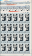 China - Volksrepublik: 1977/84, Collection Of Complete Sheets Of Commemorative Stamps In Album, MNH, - Altri & Non Classificati
