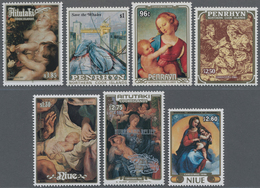 Cook-Inseln: 1974/1991, Duplicated Accumulation Incl. AITUTAKI, NIUE And PENRHYN In Box With Very Ma - Cook