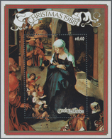 Cook-Inseln: 1988, Christmas Miniature Sheet $6.40 With Painting ‚The Nativity‘ (by Dürer) In An INV - Cookinseln