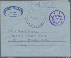 Fiji-Inseln: 1948/2000 (ca.), Accumulation With Approx. 1.000 POSTAL STATIONERIES Incl. Aerogrammes, - Fidji (...-1970)