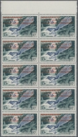 Französische Gebiete In Der Antarktis: 1955, Madagascar 15fr. Bird ‚Uratelornis Chimaera‘ With Red O - Storia Postale