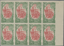 Französische Somaliküste: 1902, Definitive Issue ‚Somali Warrior‘ 2fr. Green/carmine In A Lot With 4 - Used Stamps