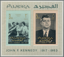 Fudschaira / Fujeira: 1964/1969, Lot Of 9166 IMPERFORATE (instead Of Perforate) Stamps MNH, Showing - Fudschaira