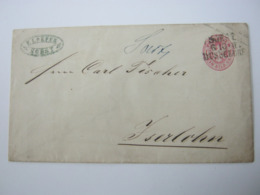 SOEST - DÜSSELDORF , Klarer Bahnpoststempel Auf Ganzsache Aus Soest - Postal  Stationery